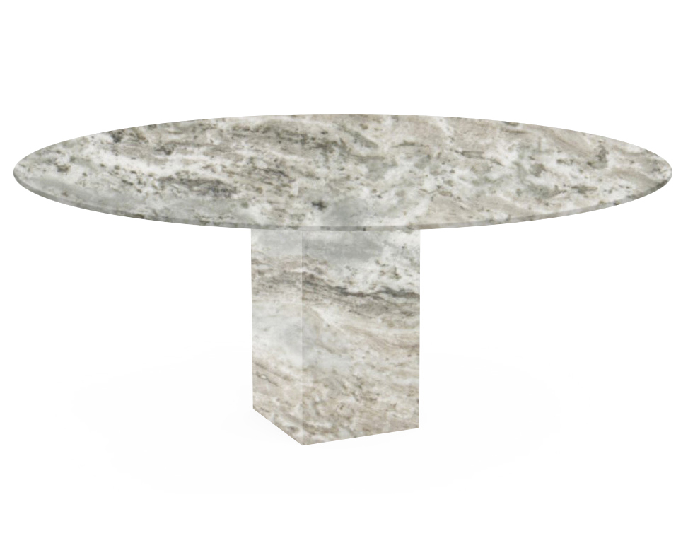 Aurora Fantasy Arena Oval Marble Dining Table