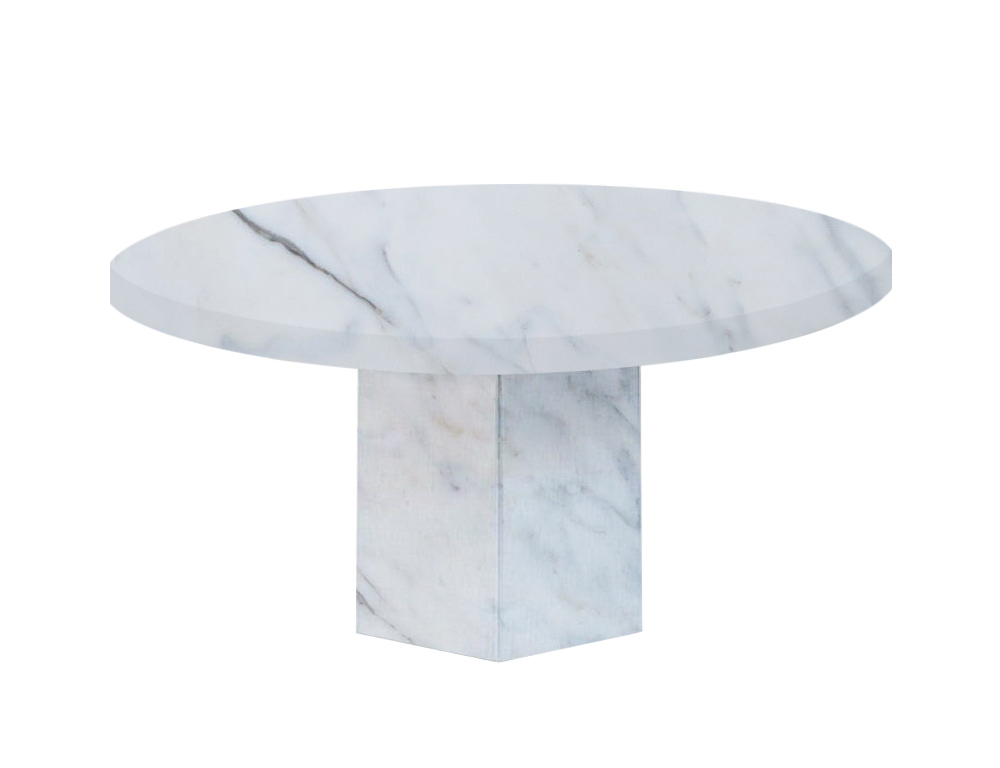Statuario Extra Santa Catalina Round Marble Dining Table