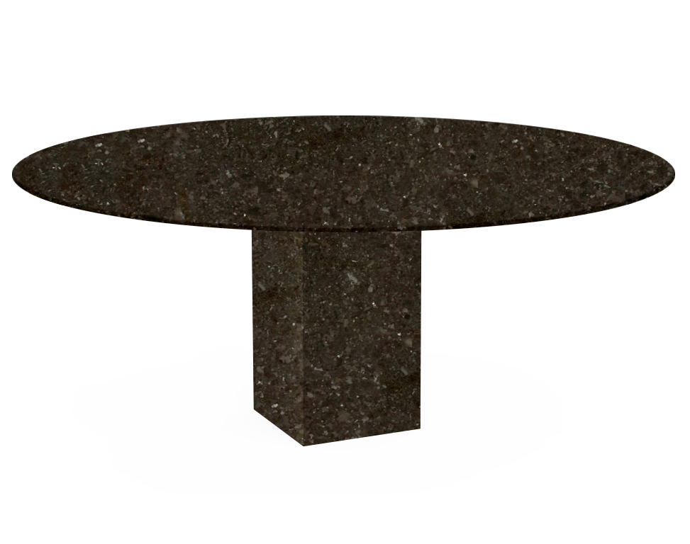 Antique Brown Arena Oval Granite Dining Table