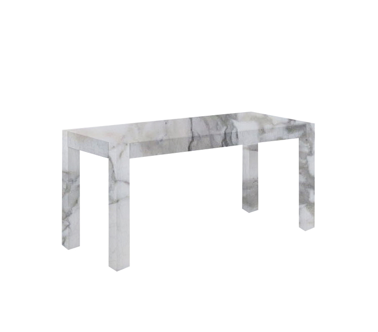 Arabescato Vagli Canaletto Solid Marble Dining Table
