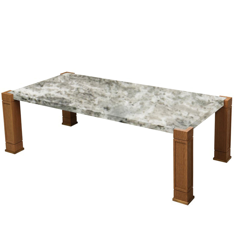 Faubourg Aurora Fantasy Inlay Coffee Table with Oak Legs