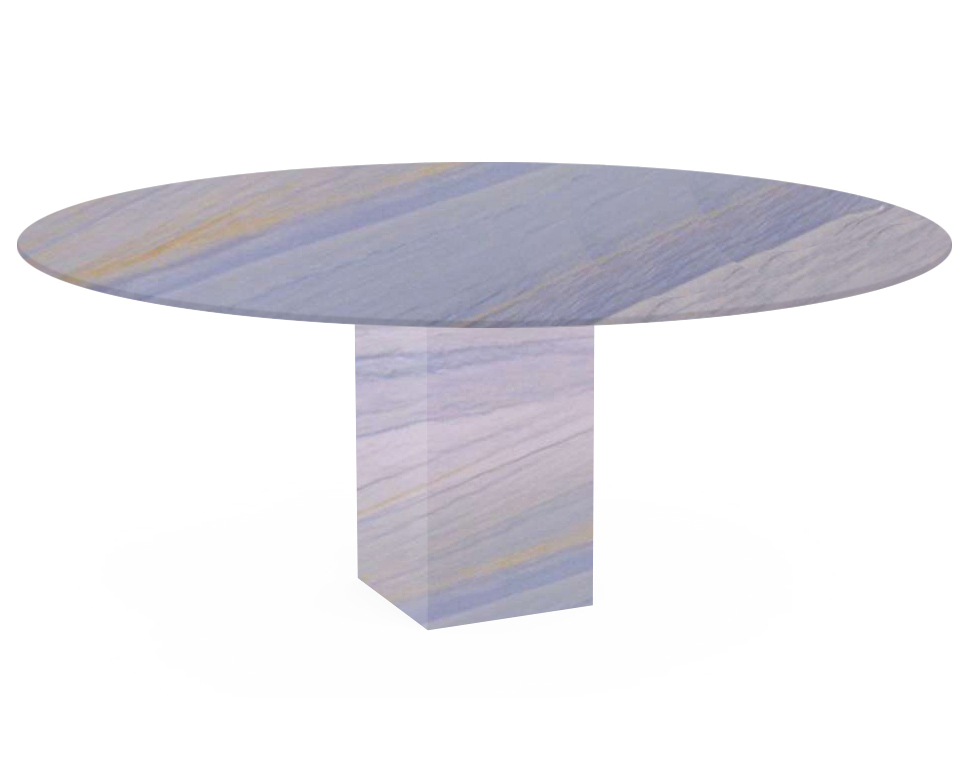 Azul Macaubas Arena Oval Granite Dining Table