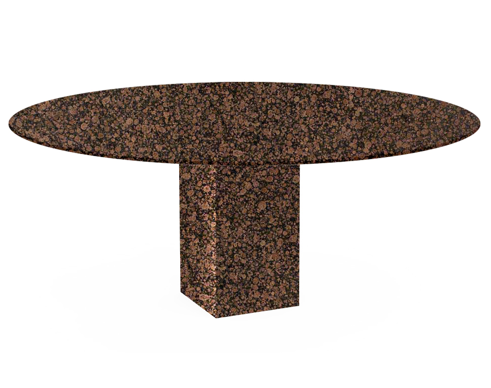 Baltic Brown Arena Oval Granite Dining Table