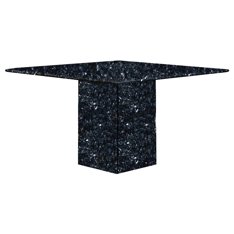 Blue Pearl Small Square Granite Dining Table
