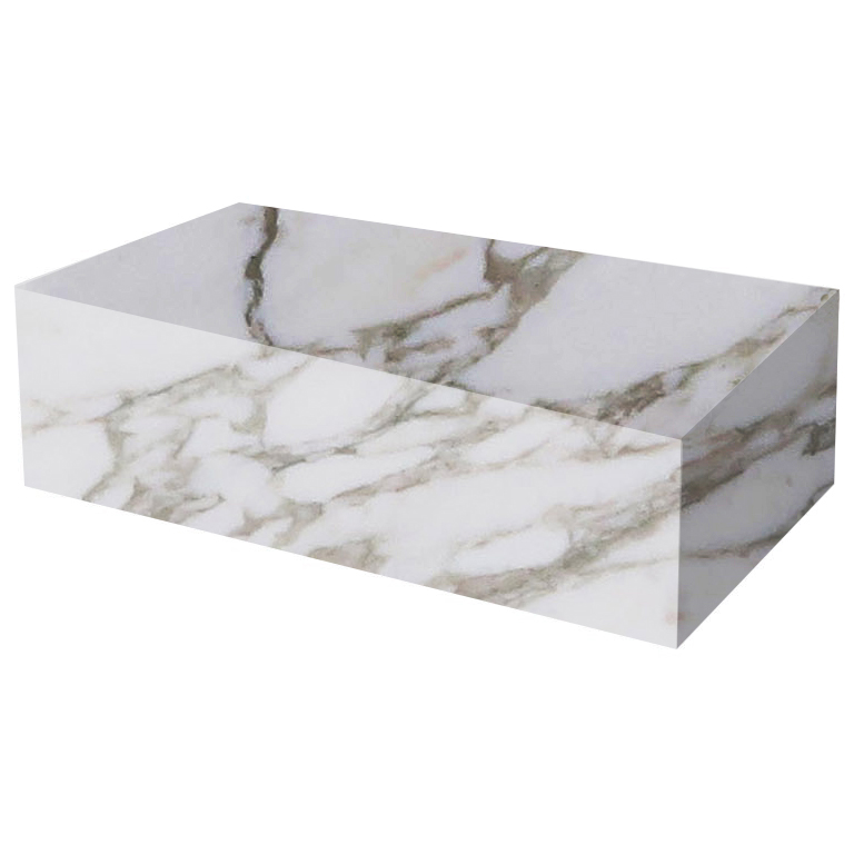 Calacatta Oro Extra Rectangular Solid Marble Coffee Table