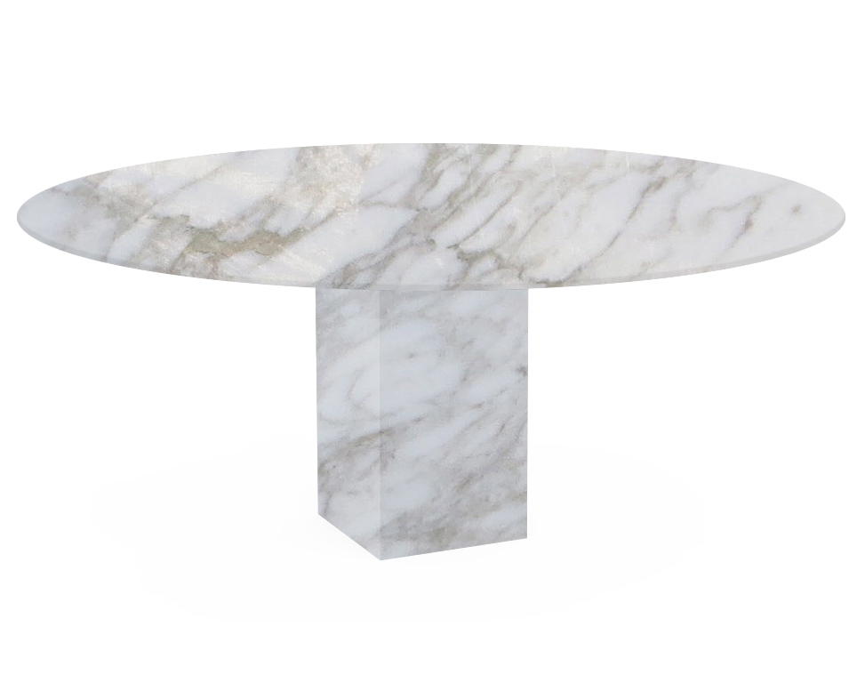 Calacatta Oro Arena Oval Marble Dining Table