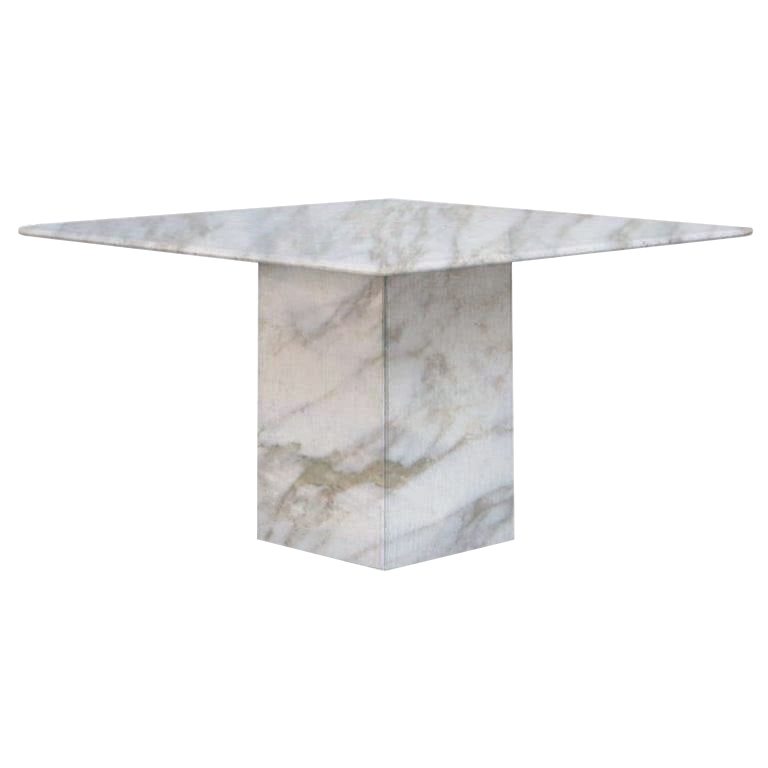 Calacatta Oro Small Square Marble Dining Table