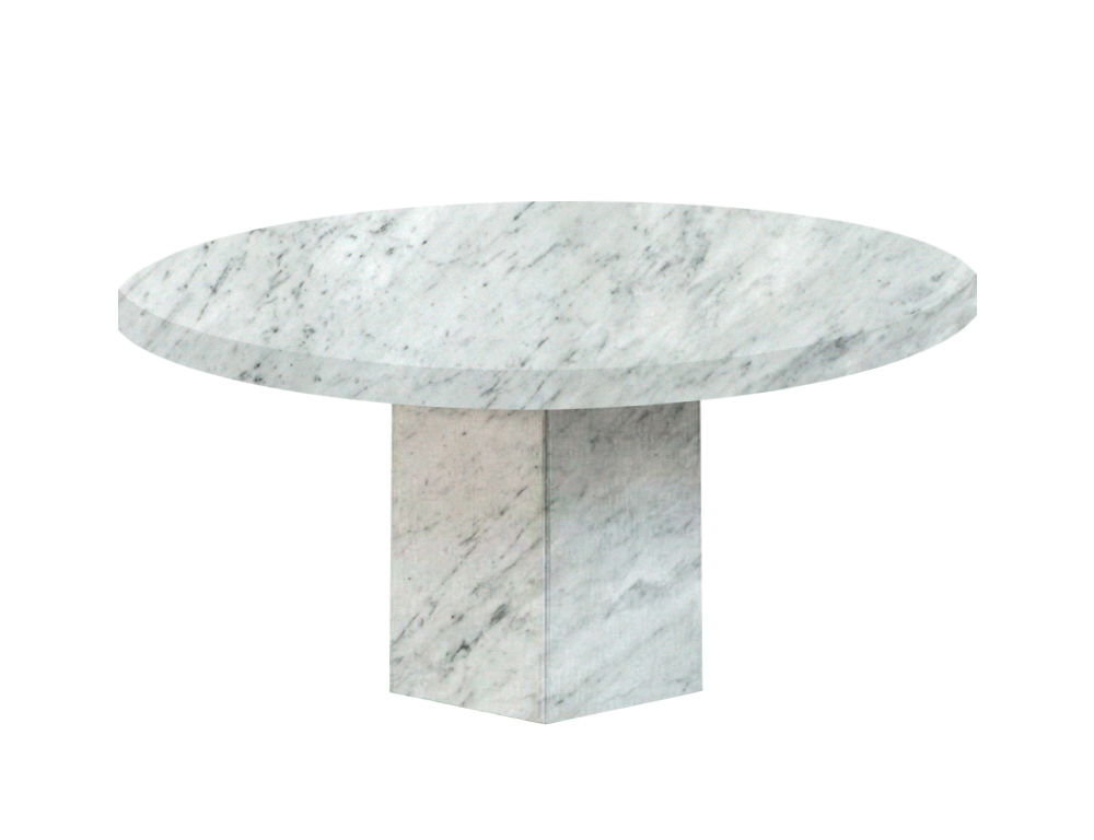 Carrara Extra Santa Catalina Round Marble Dining Table