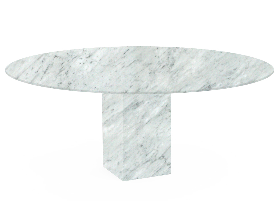 Carrara Extra Arena Oval Marble Dining Table