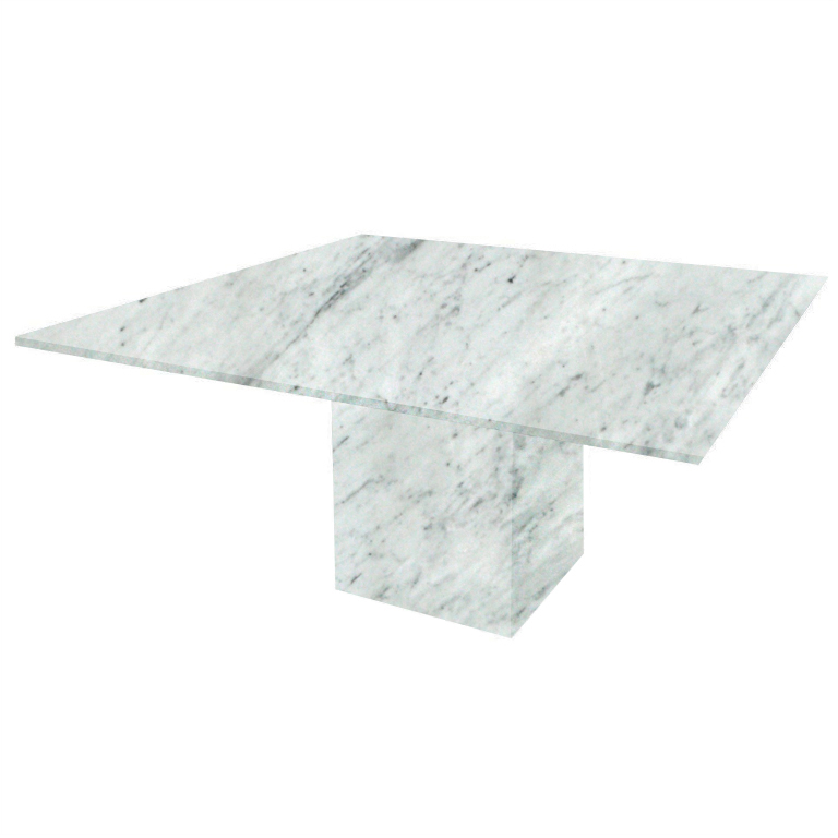 Carrara Extra Bergiola Square Marble Dining Table