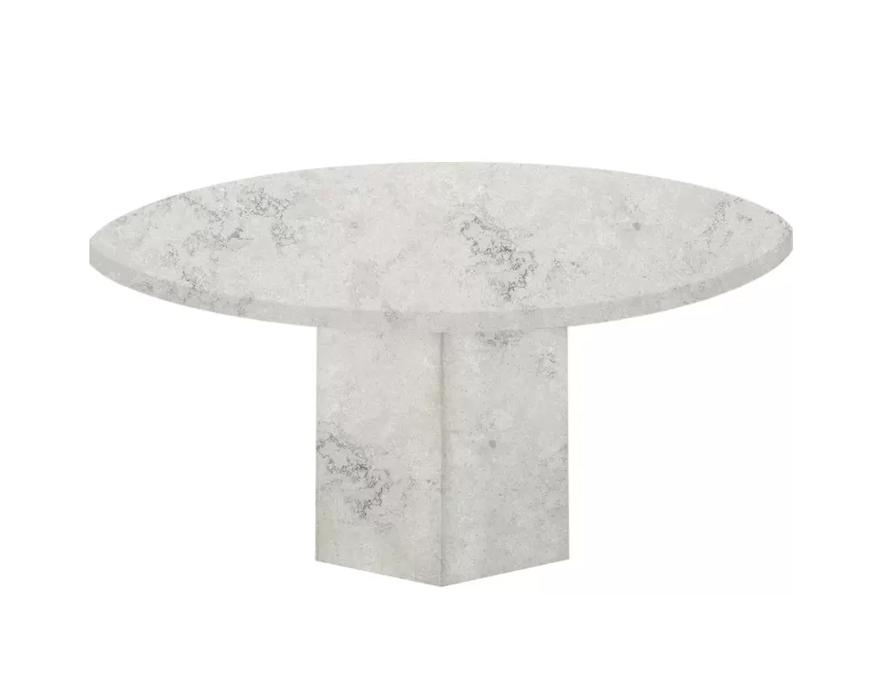 Concrete Gala Round Quartz Dining Table