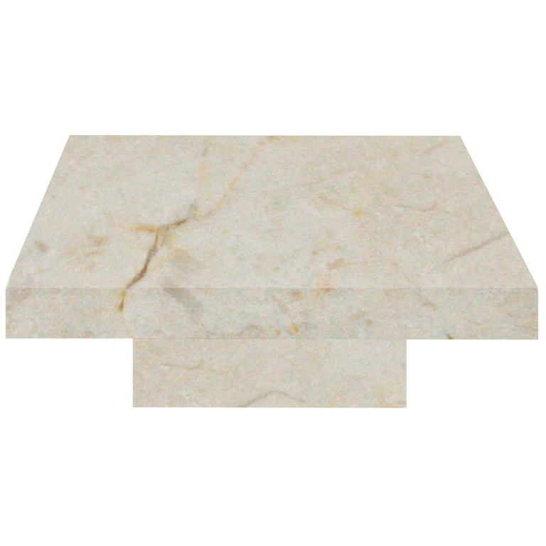 Crema Marfil Square Solid Marble Coffee Table