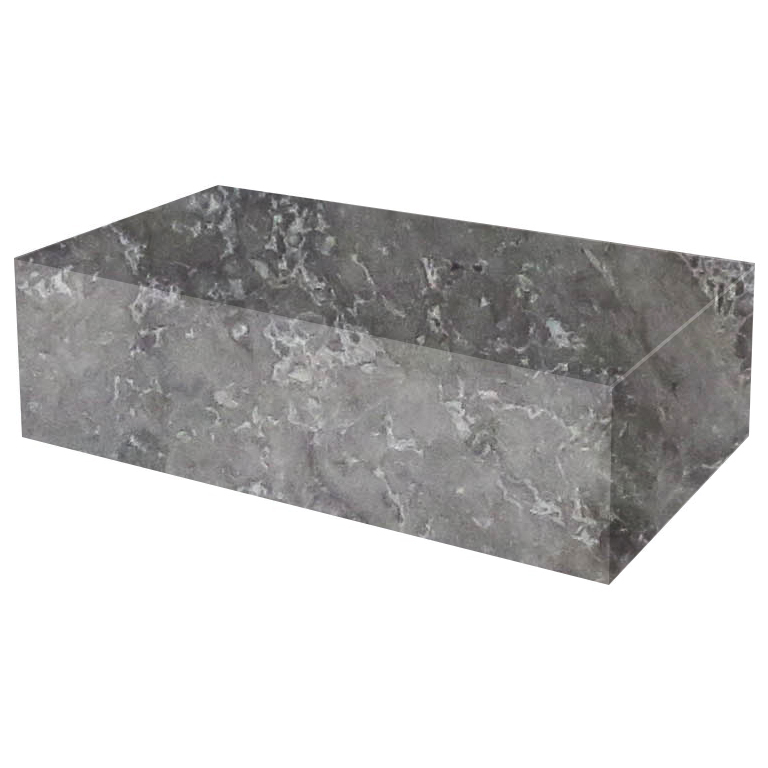 Emperador Silver Rectangular Solid Marble Coffee Table
