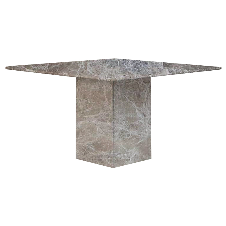 Emperador Small Square Marble Dining Table