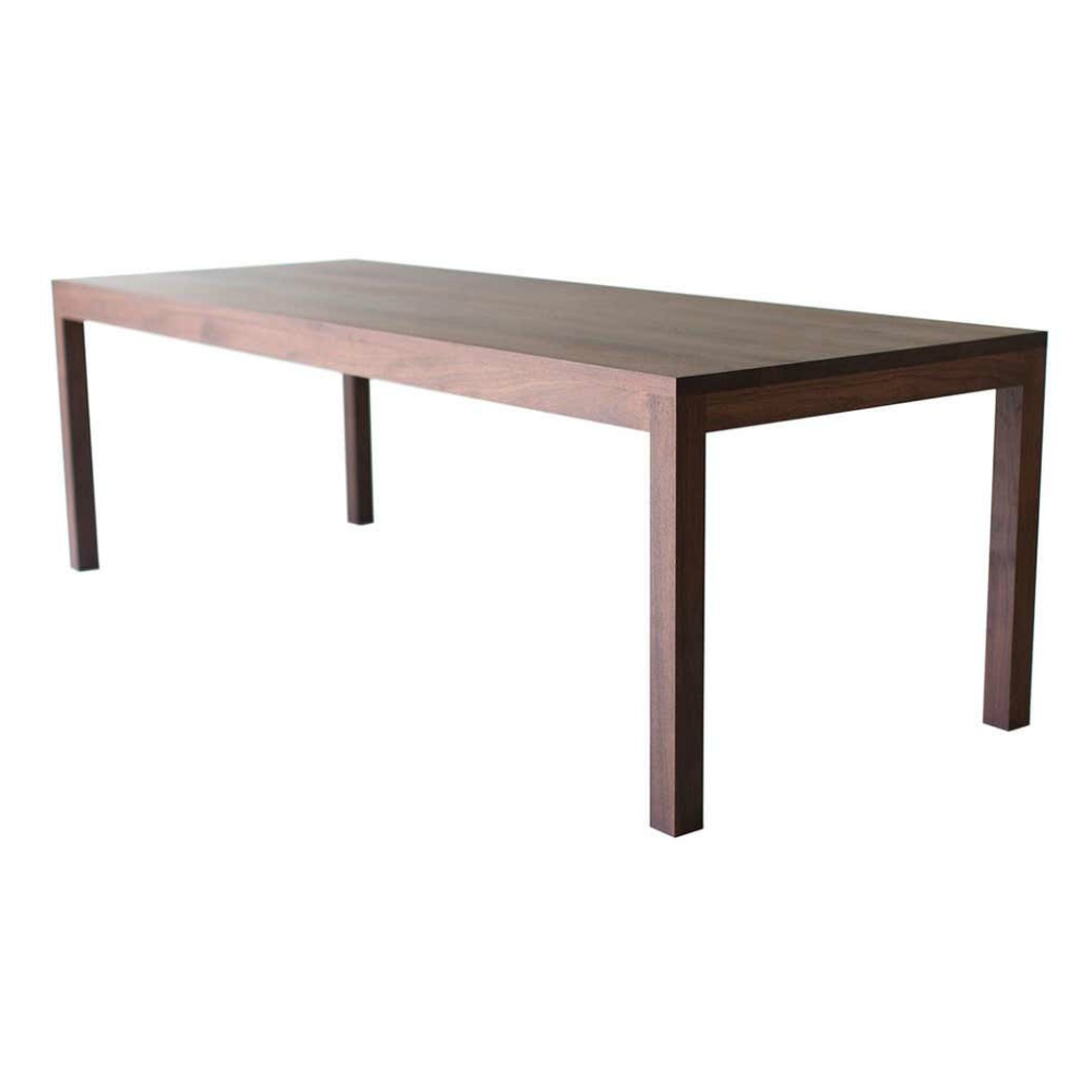 Esquinzo Rectangular Solid Walnut  Dining Table with 4 Legs