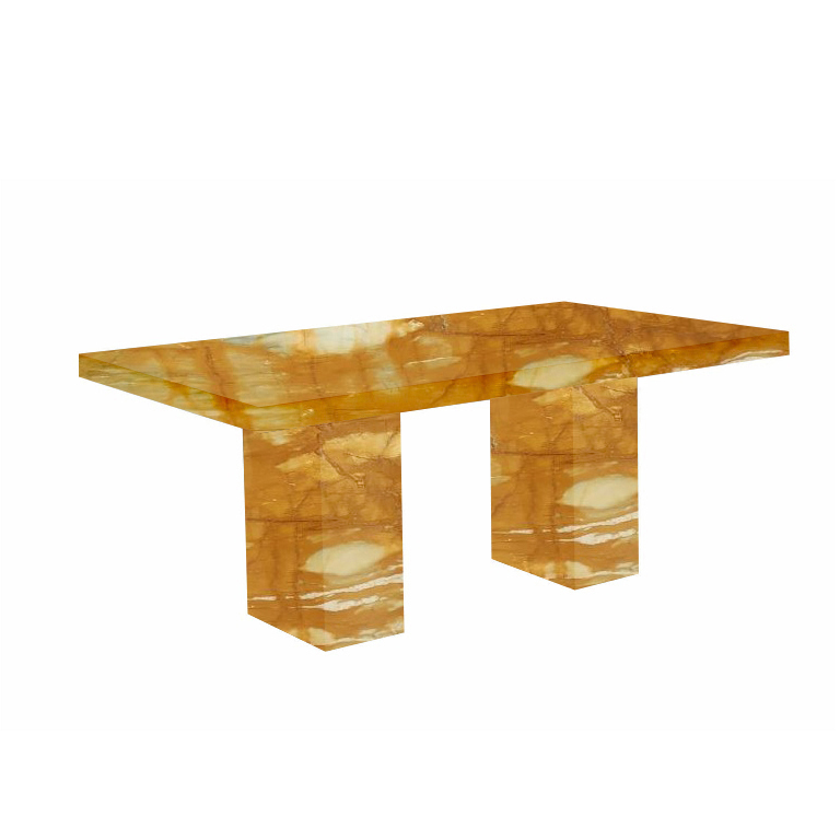 Giallo Sienna Codena Marble Dining Table