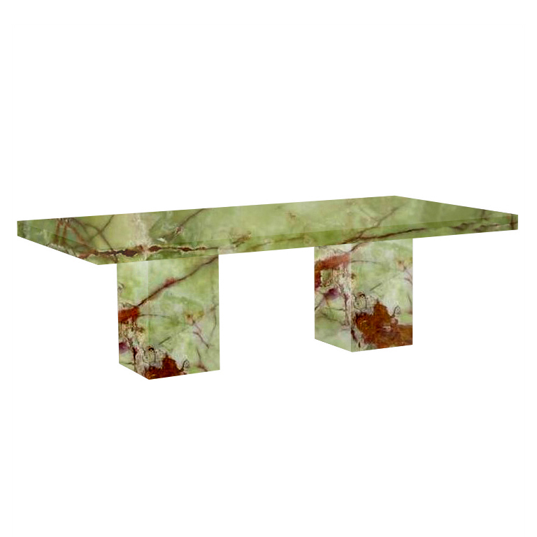 Green Bedizzano 10 Seater Onyx Dining Table