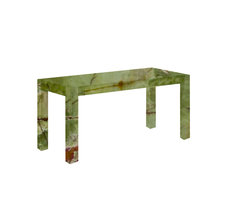 Green Canaletto Solid Onyx Dining Table