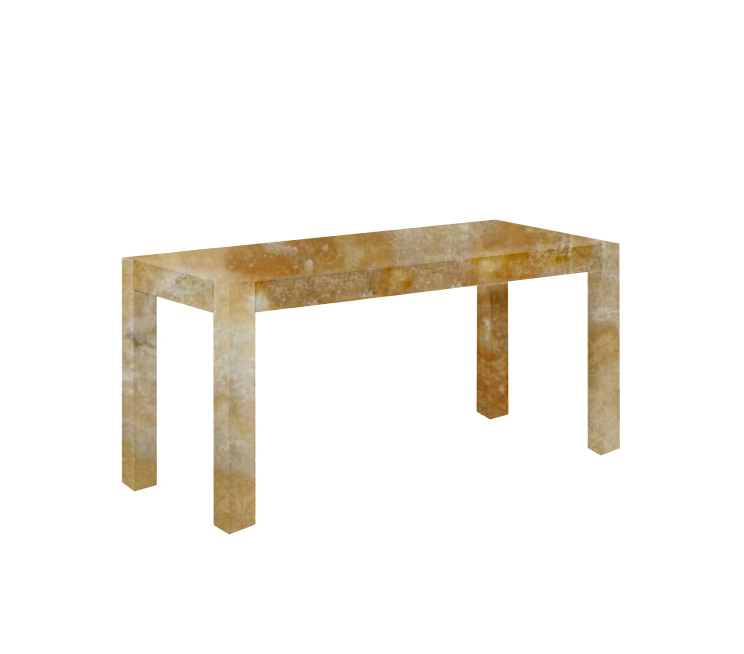 Honey Canaletto Solid Onyx Dining Table