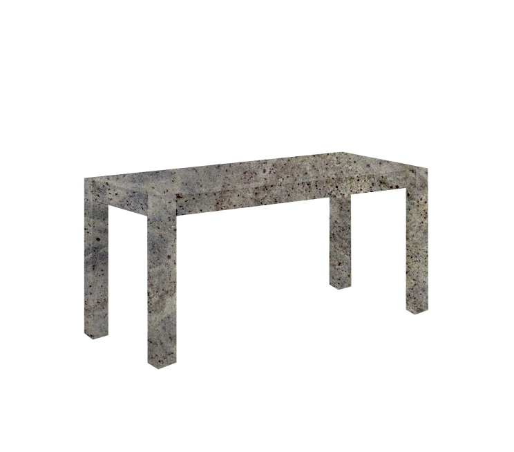 Kashmir White Canaletto Solid Granite Dining Table