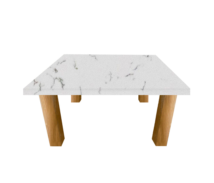 Luni Spring Square Coffee Table with Square Oak Legs