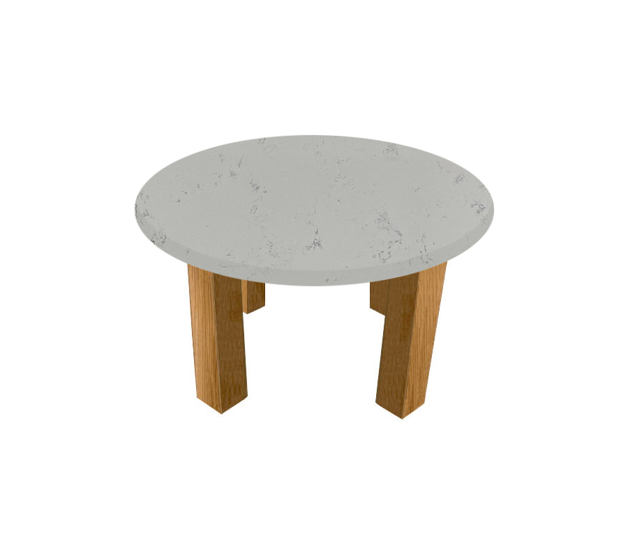 Massa Extra Round Coffee Table with Square Oak Legs