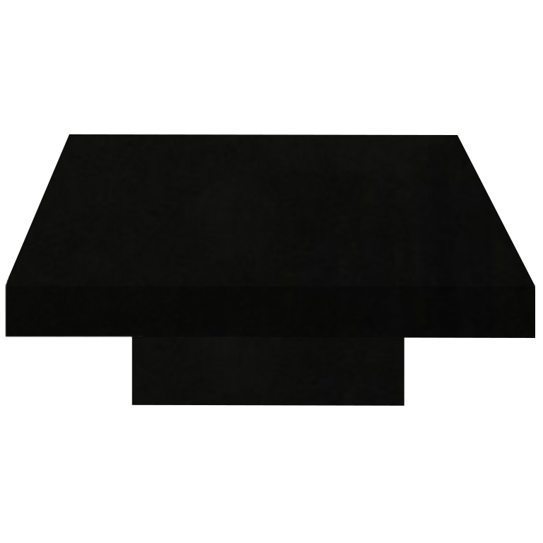 Nero Assoluto Square Solid Granite Coffee Table