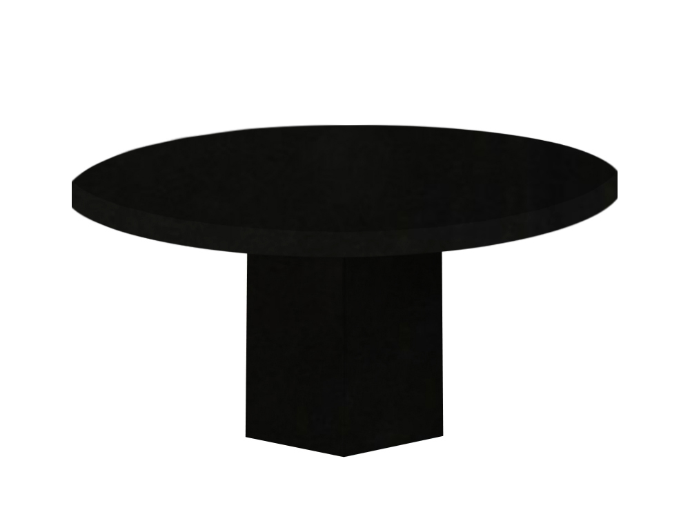 Nero Assoluto Santa Catalina Round Granite Dining Table