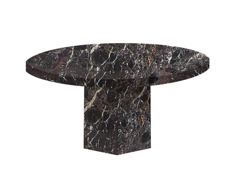 Noir St. Laurent Santa Catalina Round Marble Dining Table