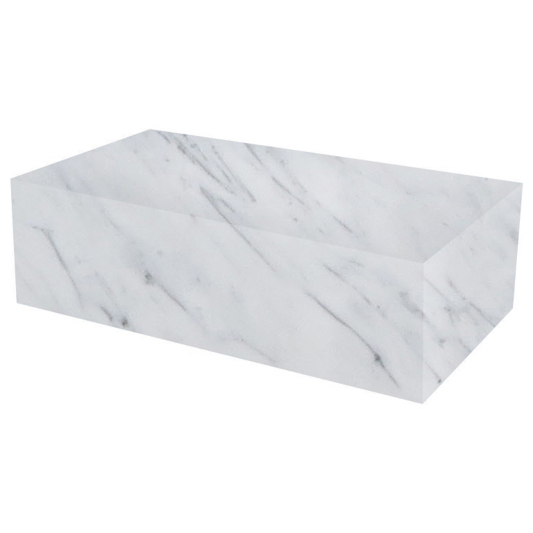 Statuarietto Extra Rectangular Solid Marble Coffee Table