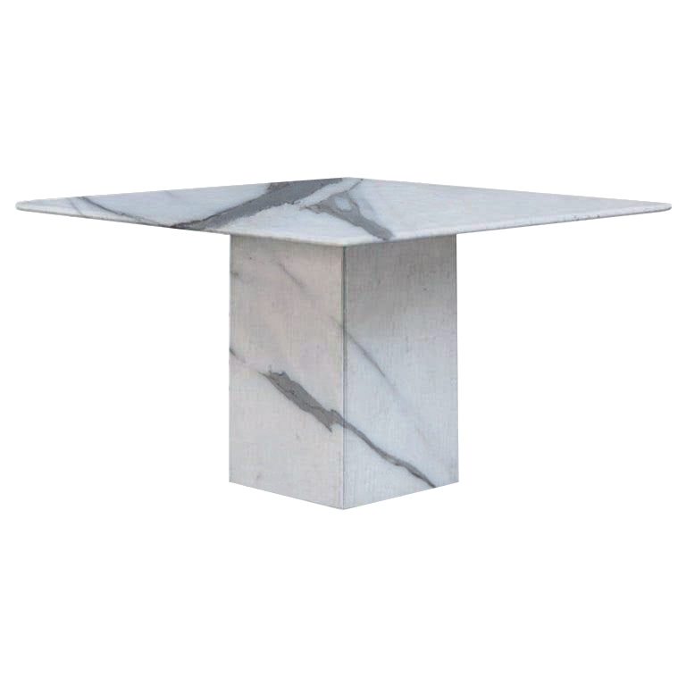 Statuario Extra Small Square Marble Dining Table