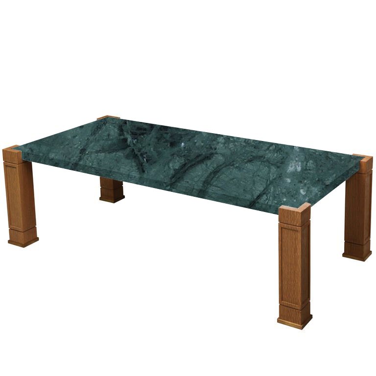 Faubourg Verde Guatemala Inlay Coffee Table with Oak Legs
