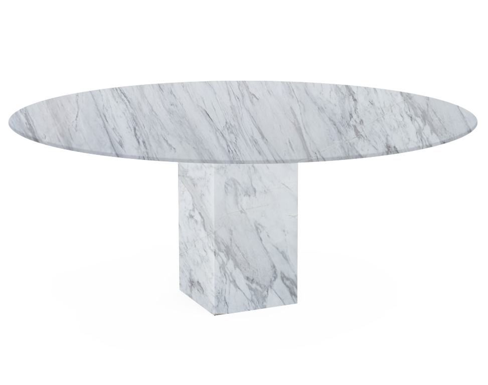 Volakas Arena Oval Marble Dining Table