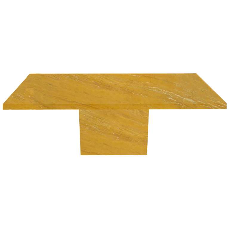 Yellow Torano Travertine Dining Table